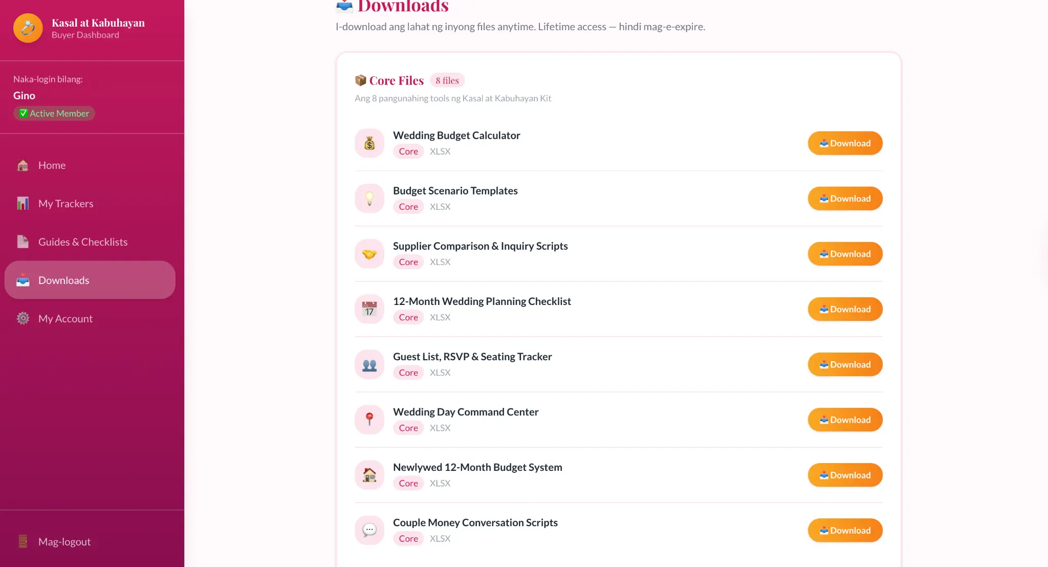 Downloads Core Files